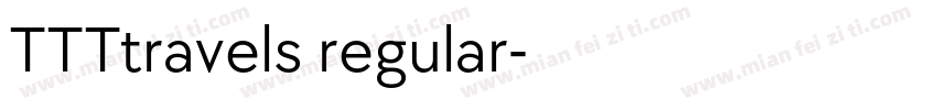 TTTtravels regular字体转换